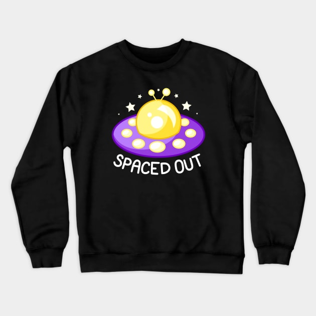 Spaced Out - Yellow and Purple Crewneck Sweatshirt by JadedOddity